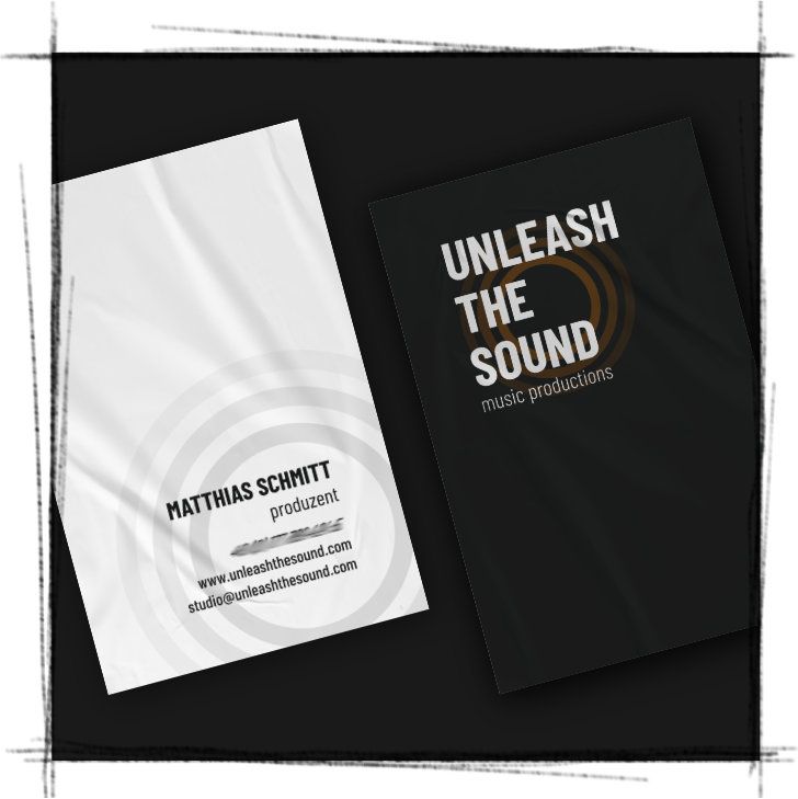 Ein Detailbild des Layout & Design eines Angebotdokuments im Rahmen des Corporate Designs für Unleash The Sound Studios